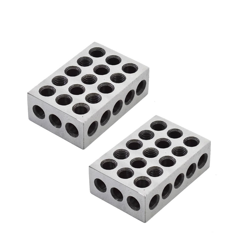 1 Matched Pair 246 blocks 23 holes 2x4x6 blocks .0002" 2-4-6 Blocks Machinist