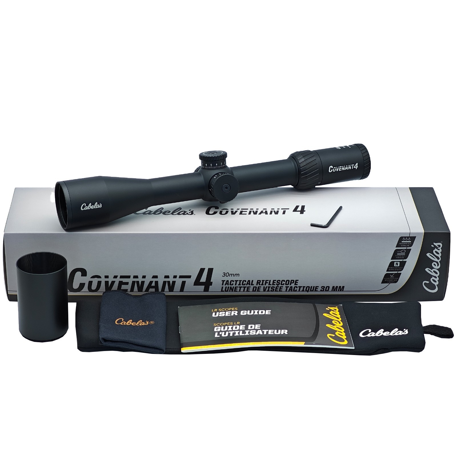 Cabela's Covenant4 4-16x44mm FFP Hunting Rifle Scope w/ TAC-36 MOA Reticle