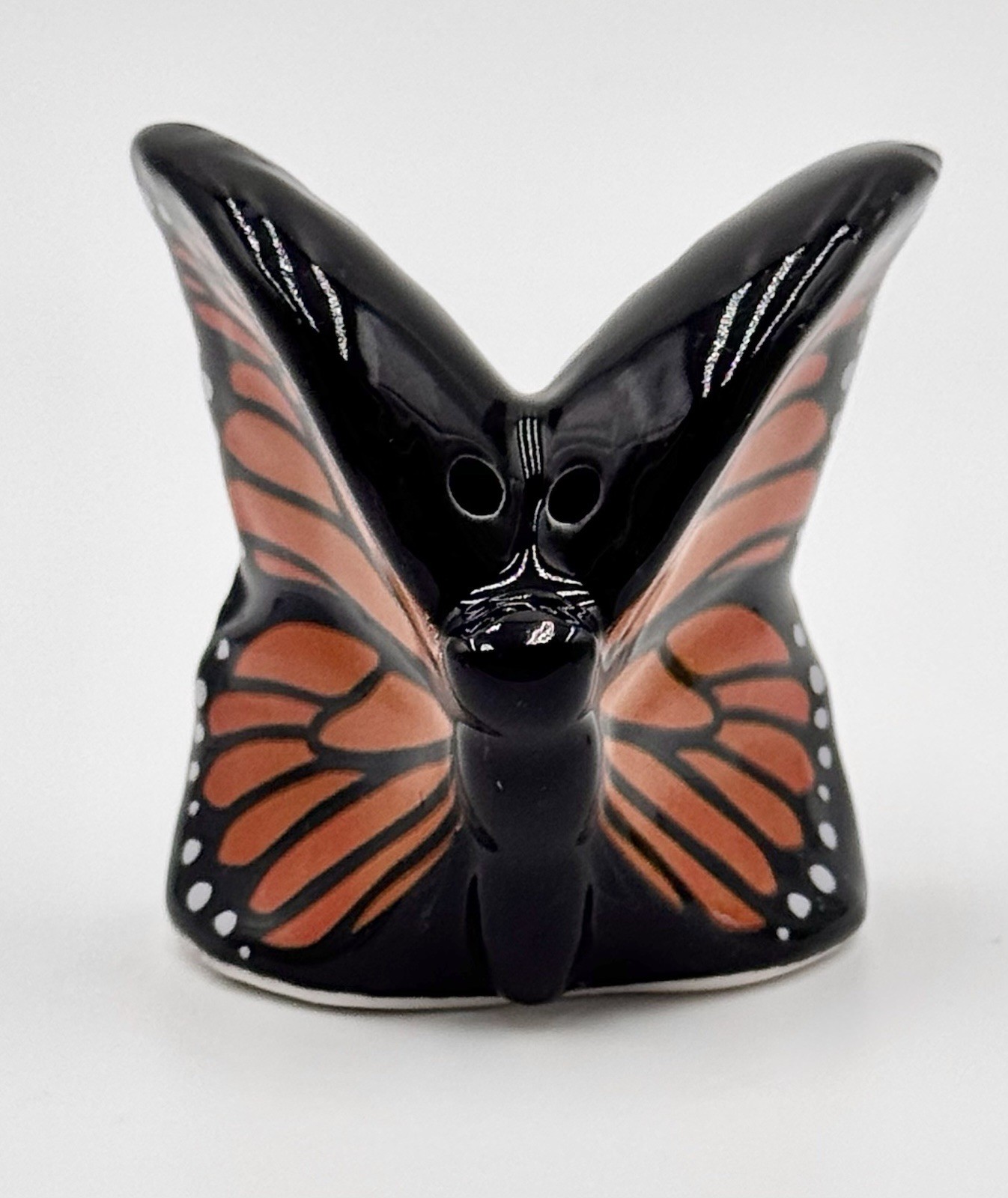 Cracker Barrel Mini Monarch Butterfly And Caterpillar Salt & Pepper Shakers NEW