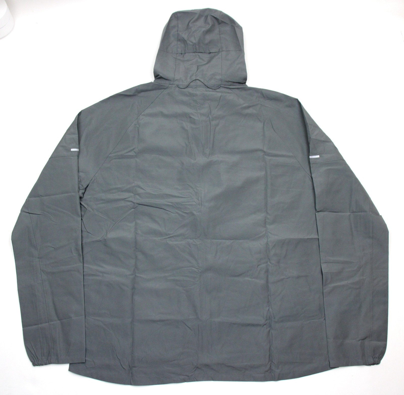 Nike Running Jacket Mens Large Gray Hooded Full Zip Windbreaker DD4746-084