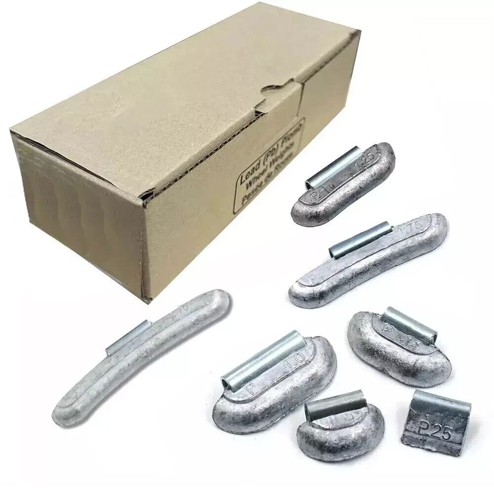 Tire Wheel Balancing Weights P Type REG Type Uncoated Lead Clip On (0.25-3.00oz)