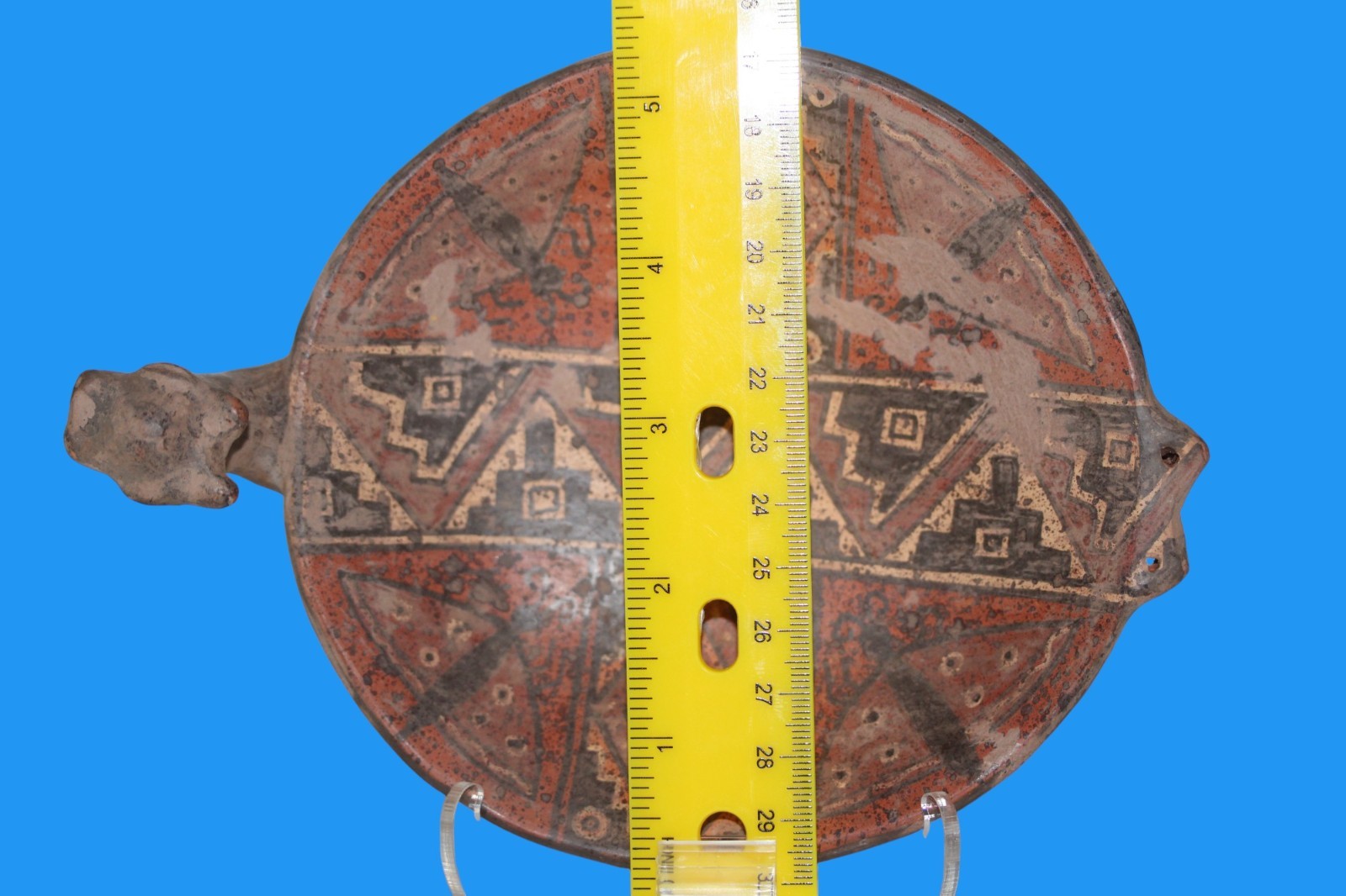 Museum Replica of a Pre Columbian Inca Artifact Small Plate From Peru 030