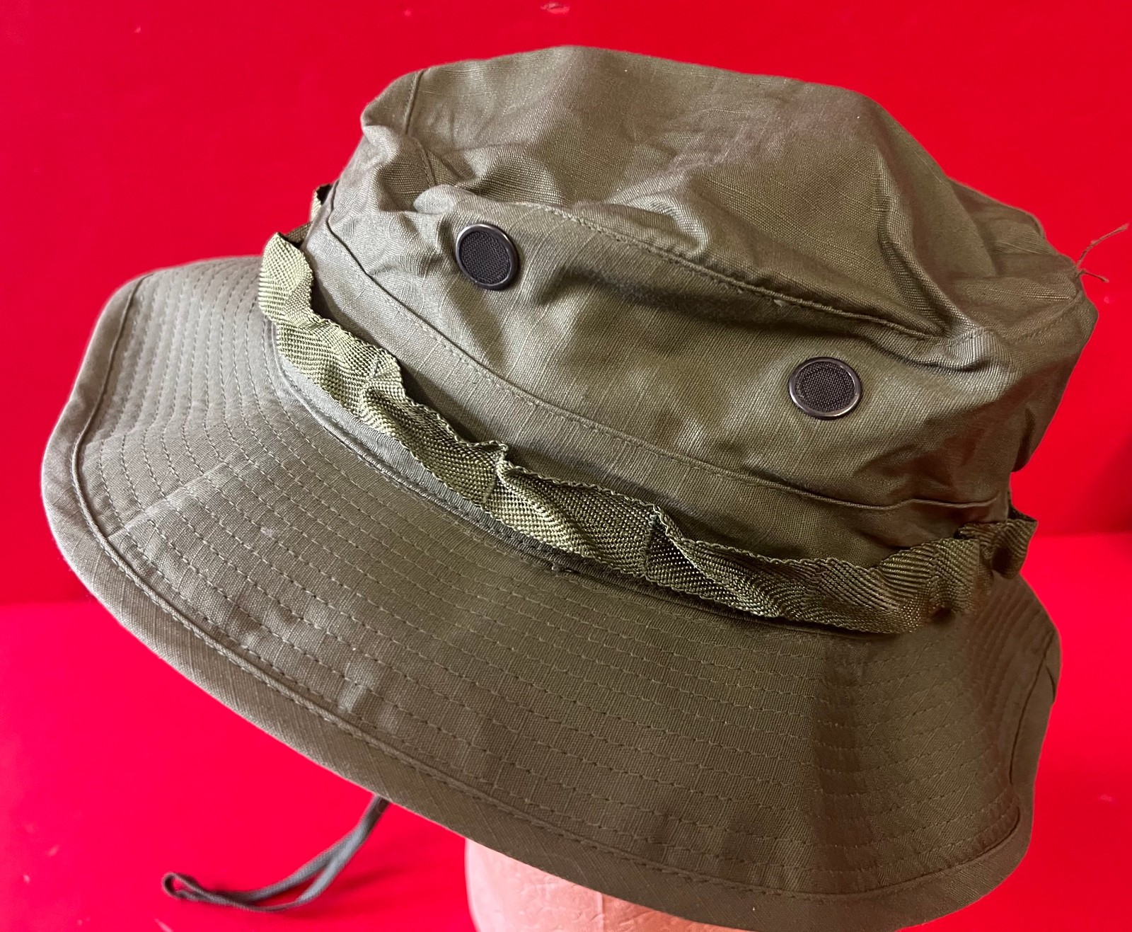 1969 US ARMY VIETNAM BOONIE HAT W/INSECT NET MINT CONDITION