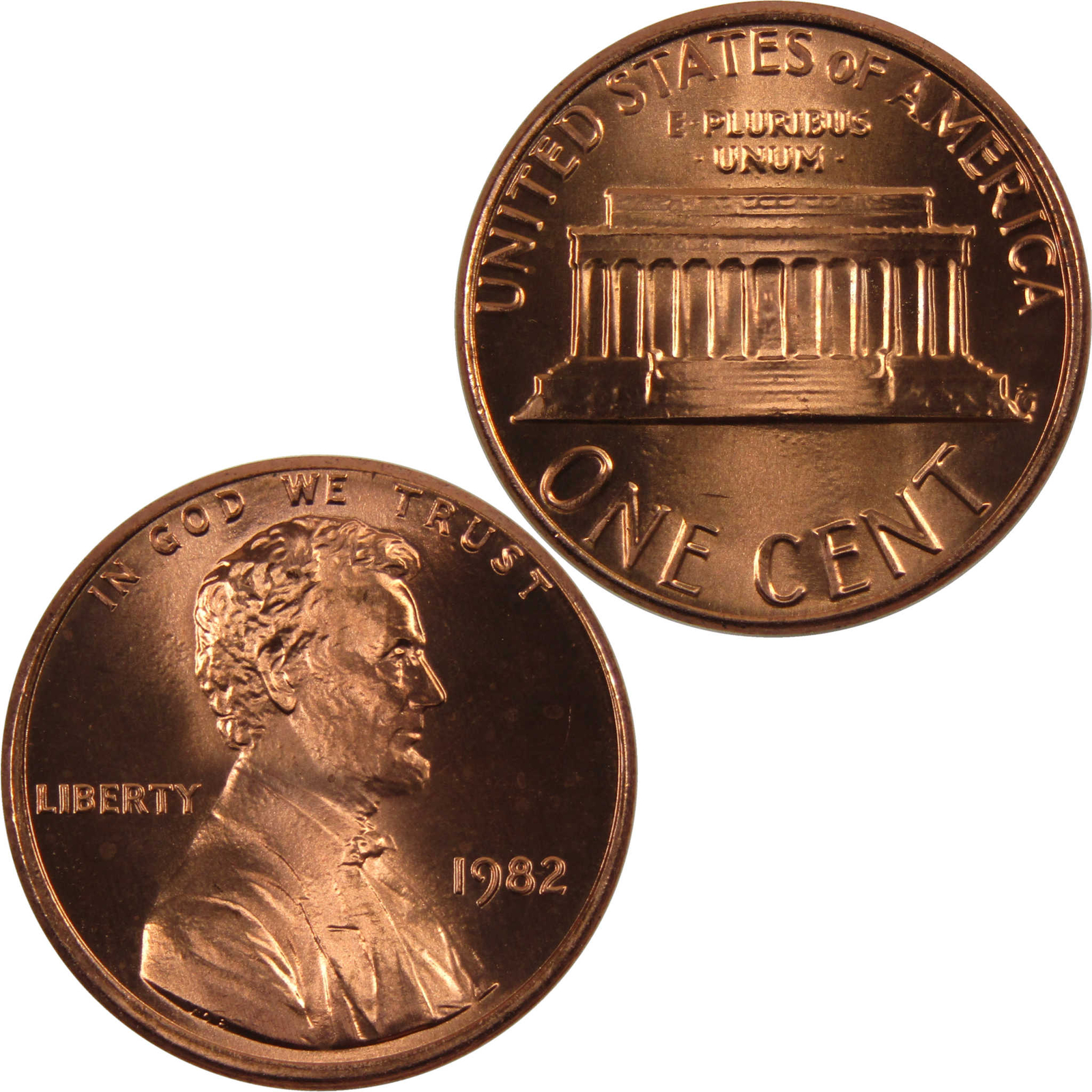 1982 Small Date Lincoln Memorial Cent BU Uncirculated Copper Alloy