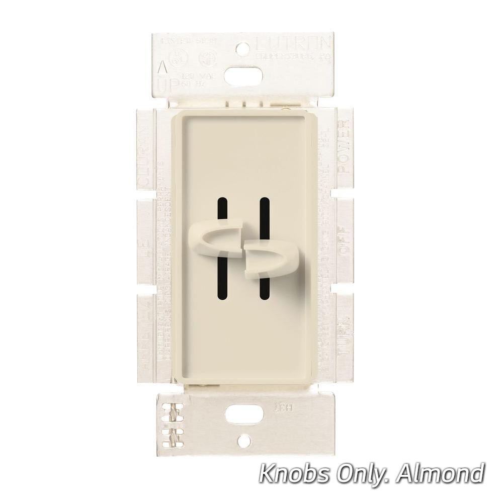 LUTRON Skylark DUAL SPLIT DIMMER Replacement Slider HALF KNOBS Fan Light 1 Pair