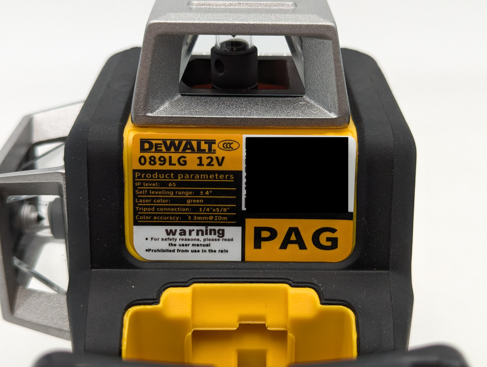 Dewalt DW089LG Laser 3 x 360 12V MAX Green Laser Level w/Battery (089LG) Yellow