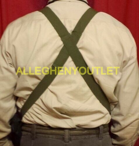 US Army M1950 Green Suspenders Uniform Military USMC Trouser Pants BDU USGI NEW