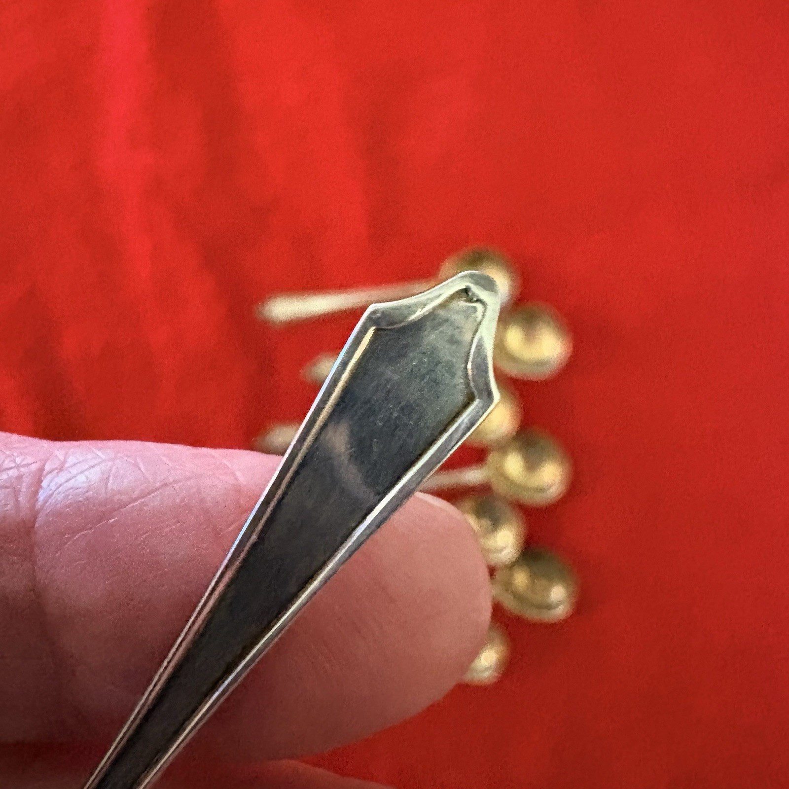 Vintage Sterling Silver Salt Spoon Set Of 8 Classic Design Gold Washed Bowl. mon