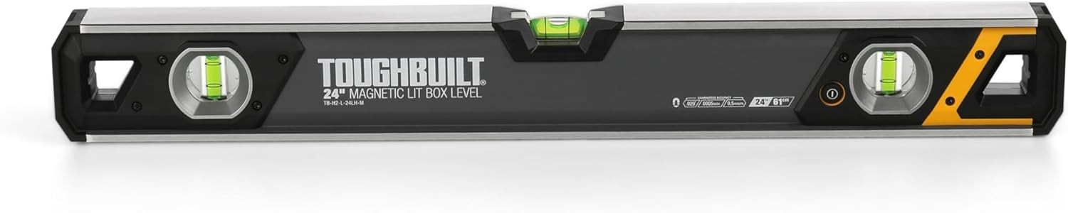ToughBuilt – 24" Magnetic Lit Box Level
