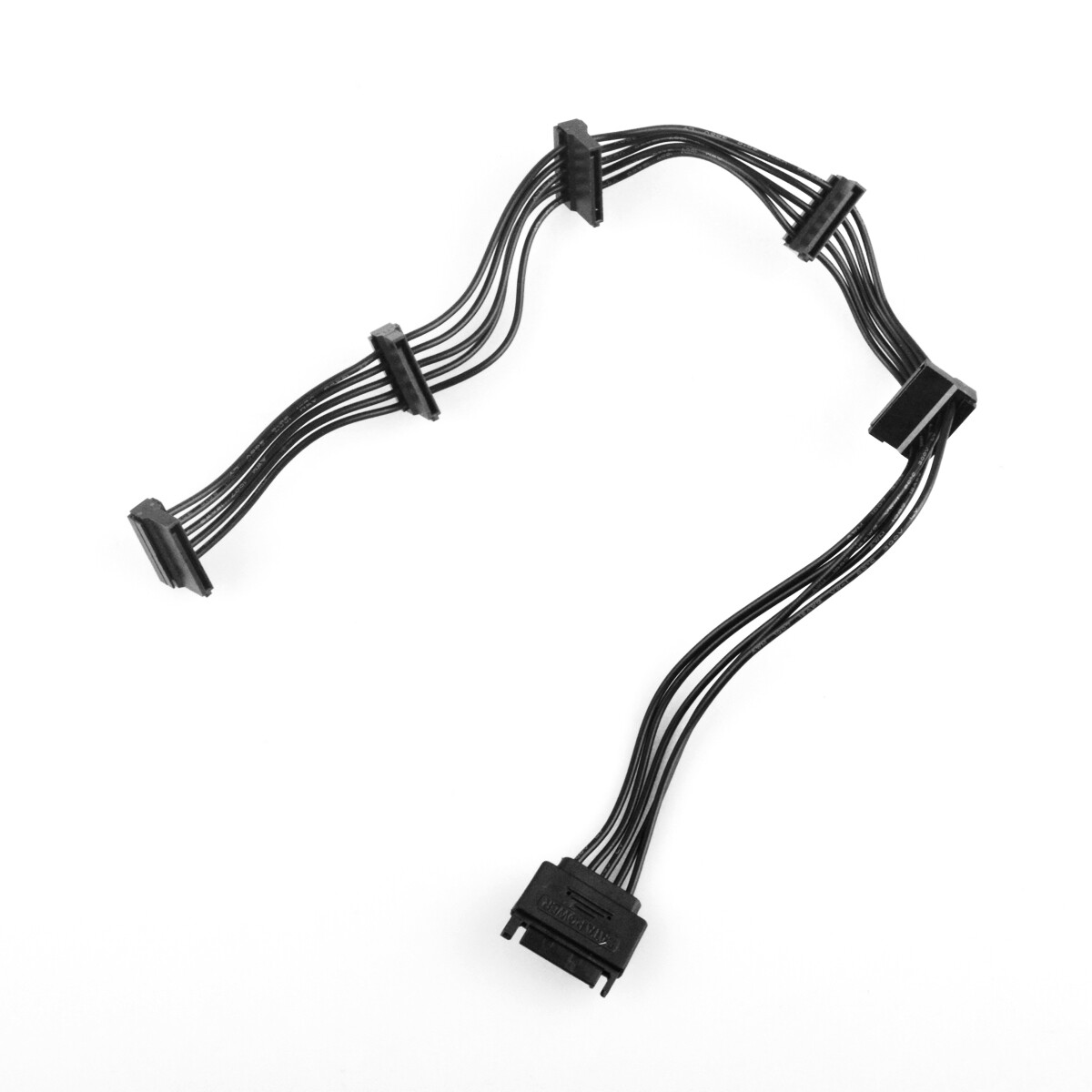 NEW 15 Pin SATA Power 1 Male To 5 Female Splitter Hard Drive Cable fits HDD SSD