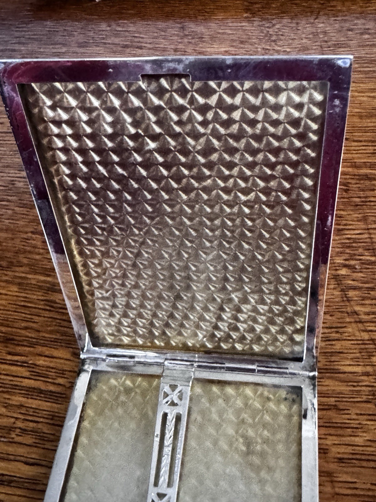 International Sterling Silver Pocket Cigarette Case 4.25 X 3.25. 130 Grams