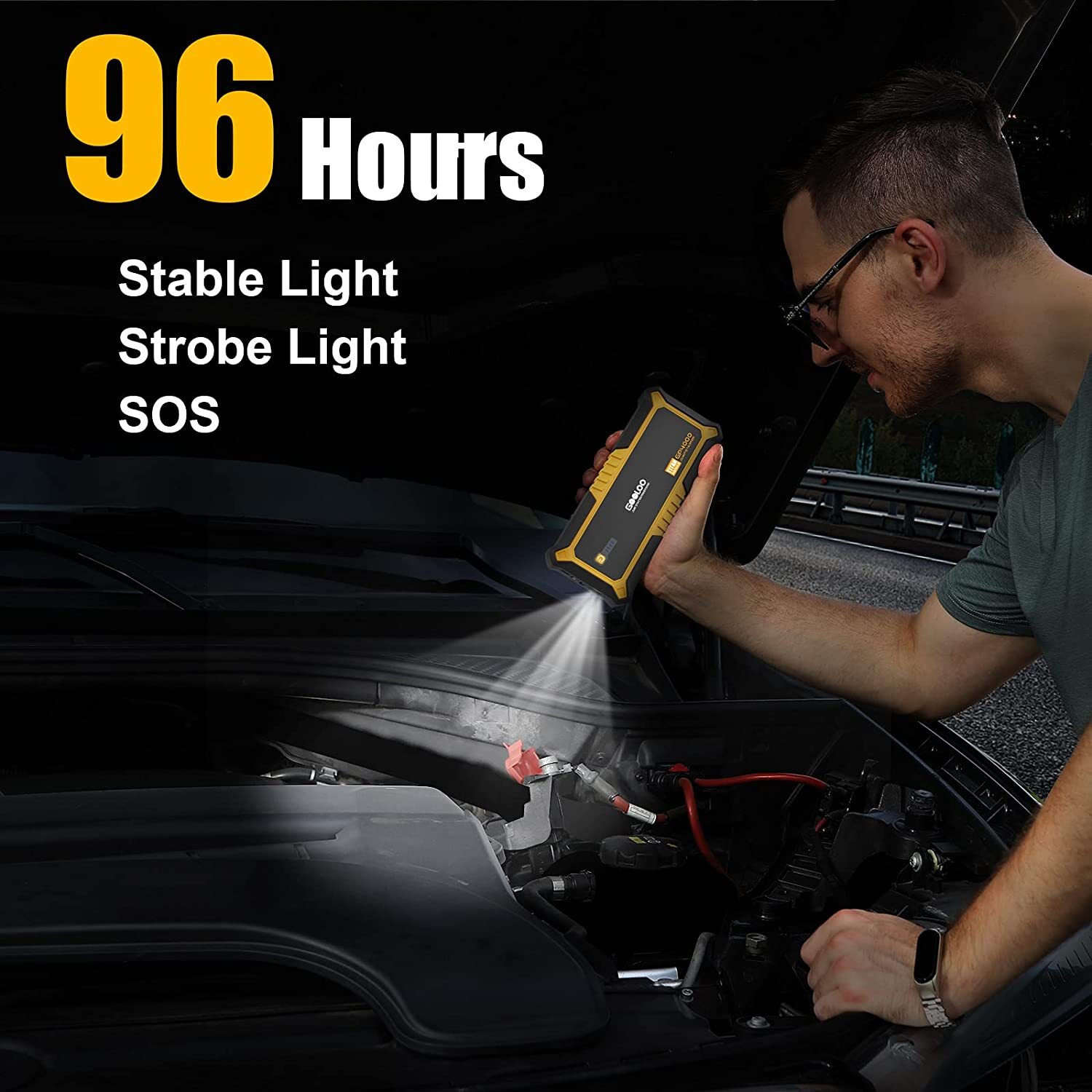 GOOLOO GP4000 Jump Starter 4000A Peak Car Starter (All Gas,10.0L Diesel Engine)