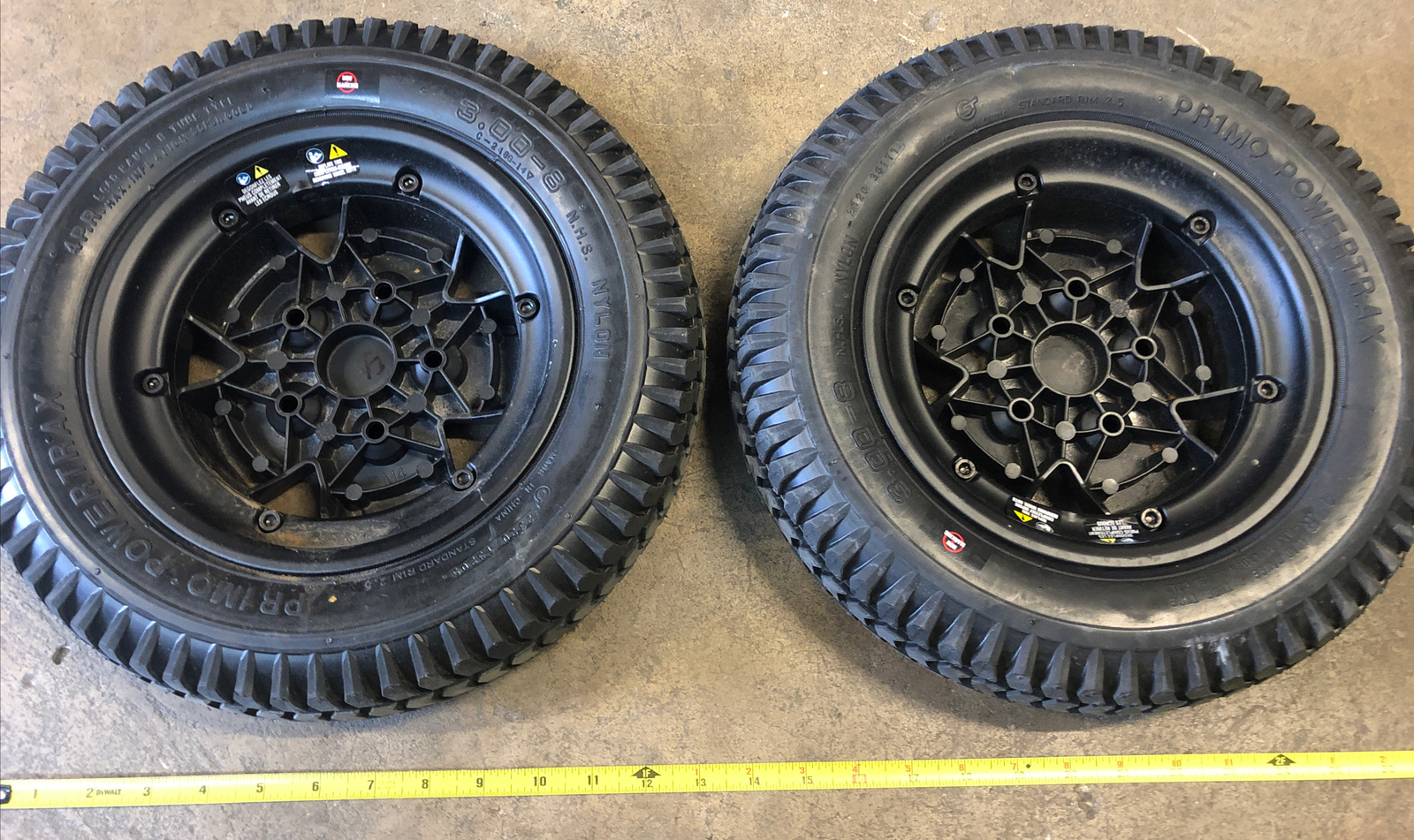 Quantum Q6 Edge 2.0 wheelchair jazzy drive tires & wheels Pr1mo 3.00x8 pride