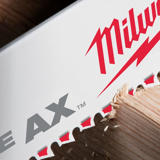 Milwaukee 48-01-7026 (9" AX Sawzall Blades for Wood & Nails - 100 Pack)