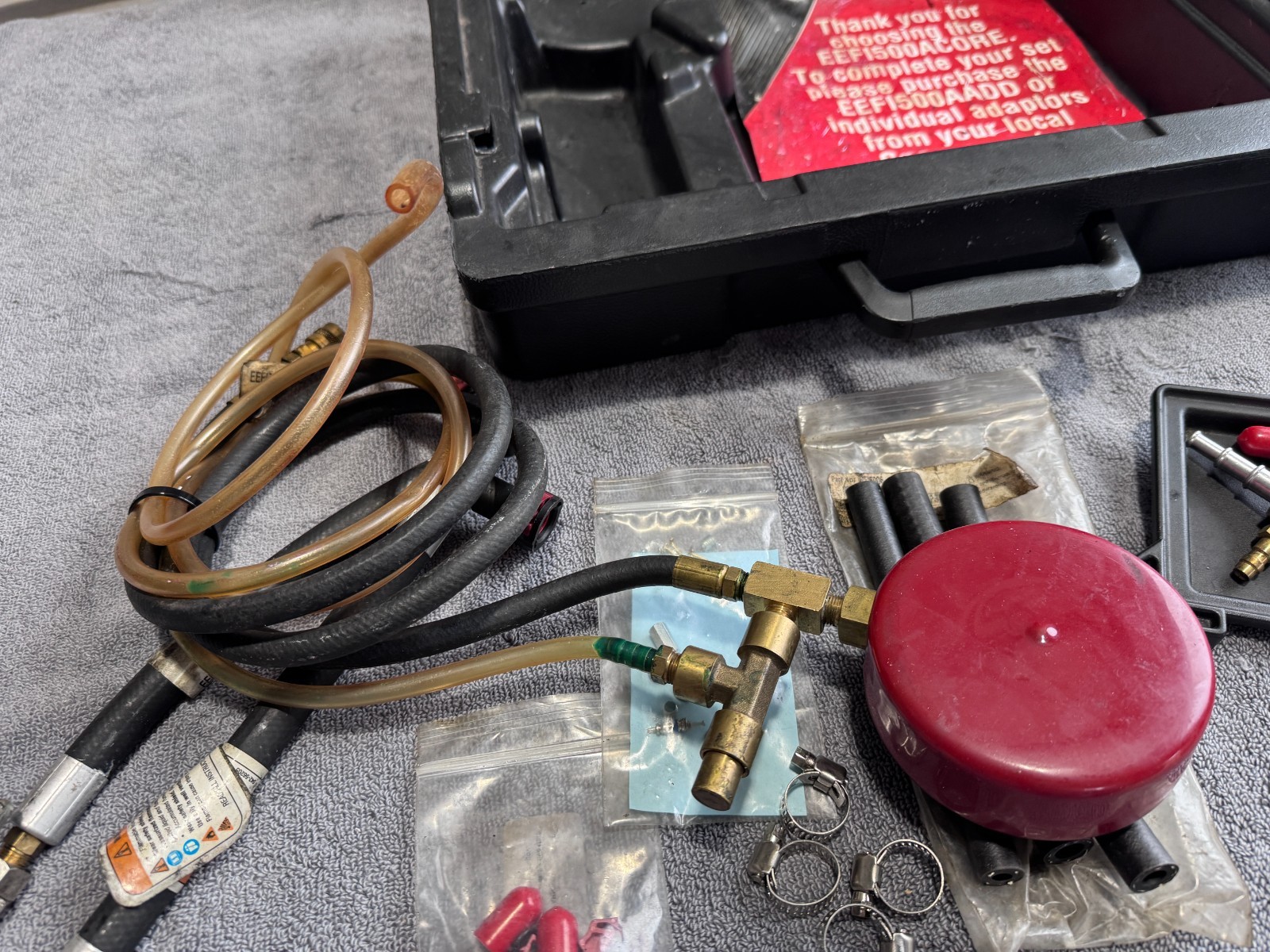 Snap-on Tools Master Fuel Injection Pressure Gauge Test Kit Set EEFI500A