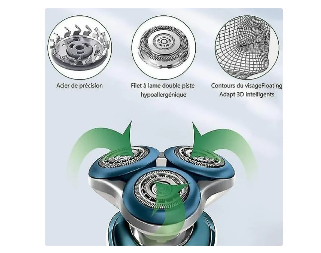 Philips Norelco SH71/50 Series 5000 & 7000 Shaving Heads, 3 count