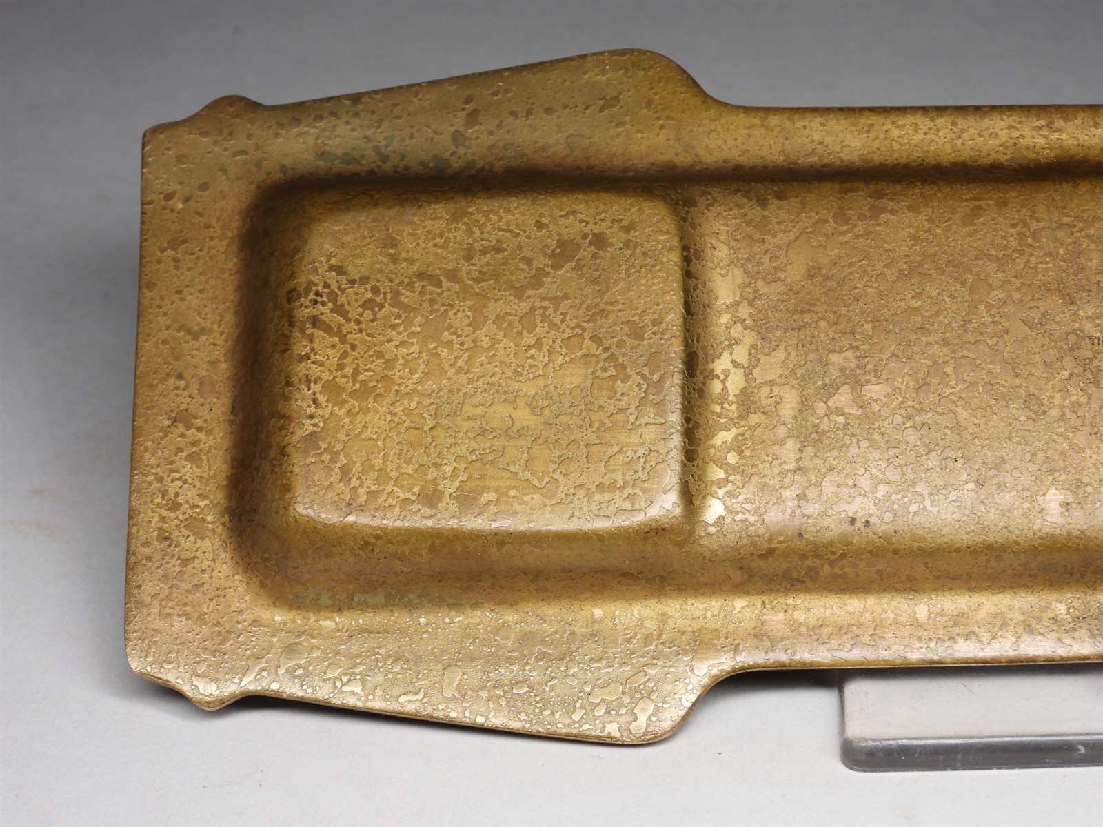 BEST! Tiffany Studios Dore Bronze Owl Pen Tray #1185