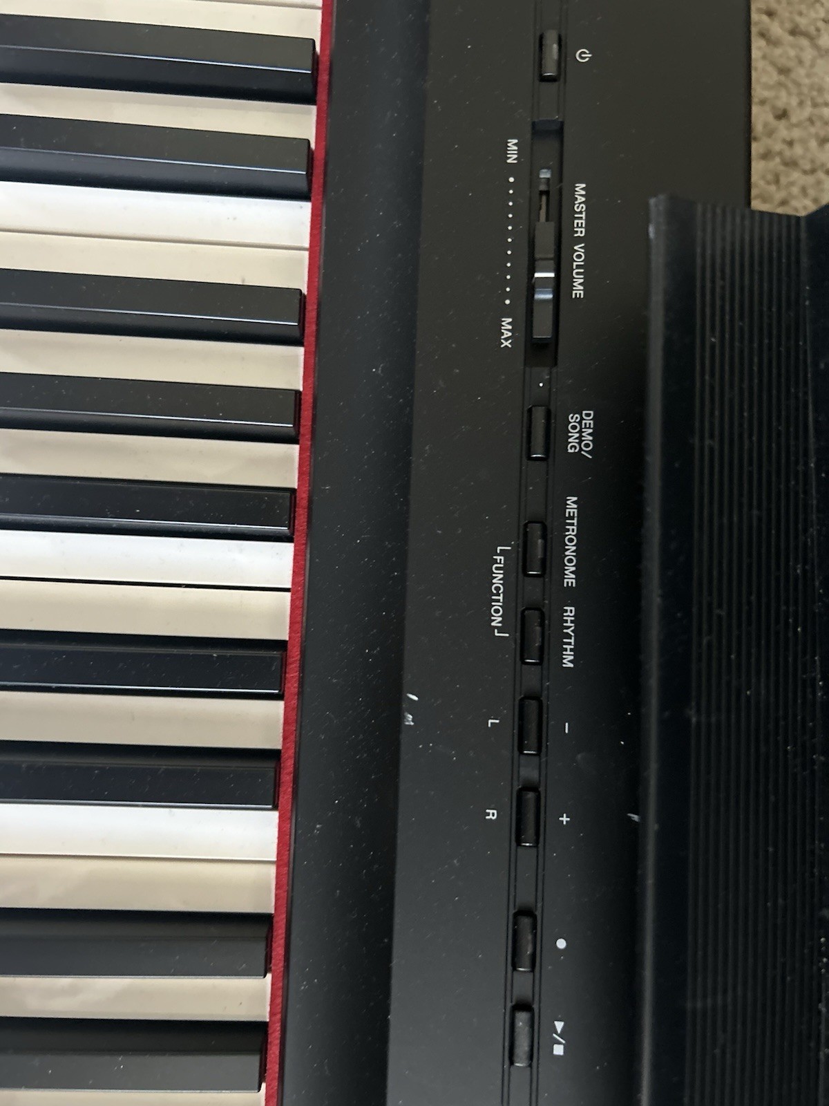 Yamaha P125 Digital Piano 88-Key Black Built-in Speaker Metronome Demo Song