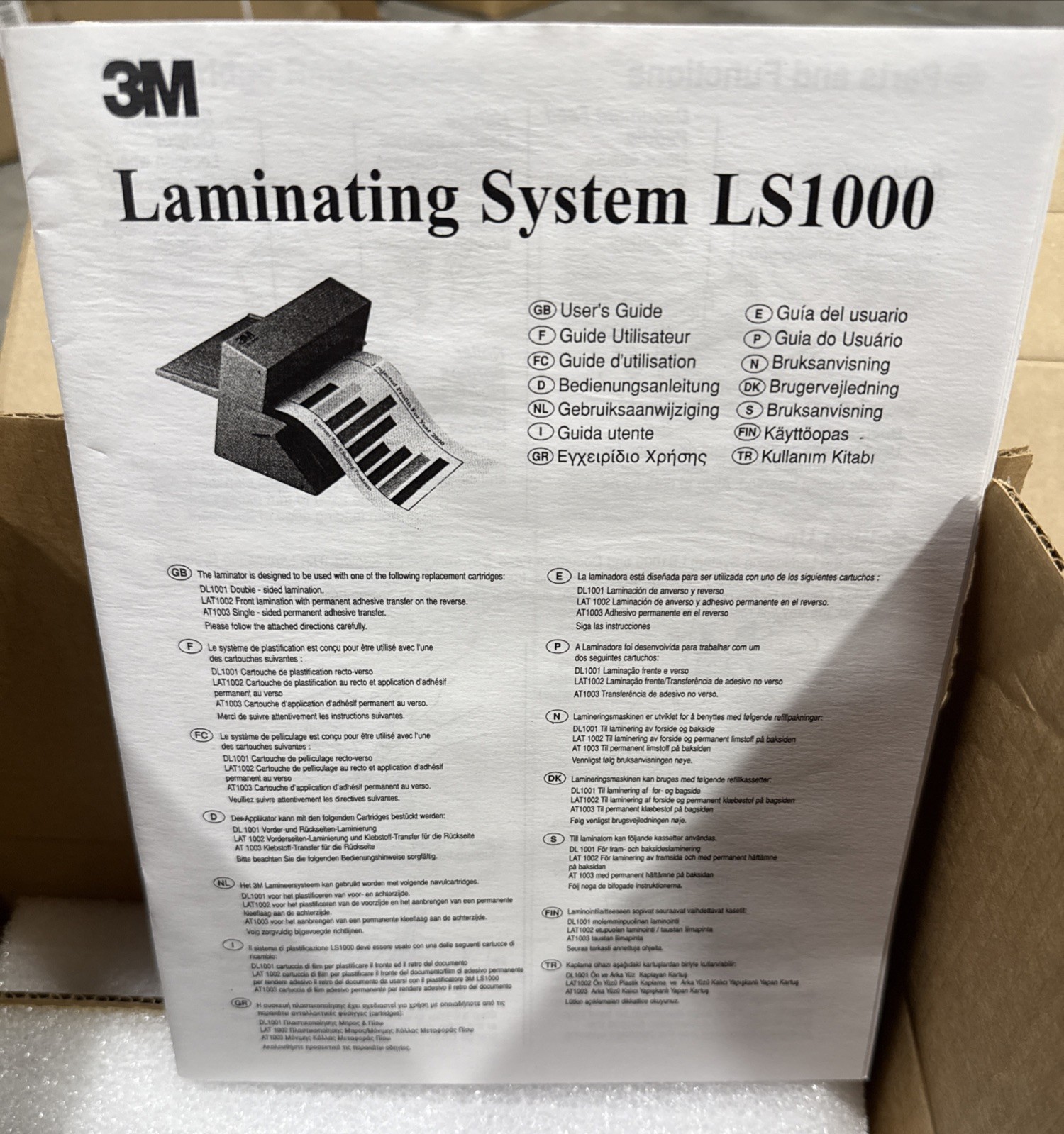 3M Scotch LS1000 Laminating System w/ 5 DL1001 Refill Cartridges, Heat-Free