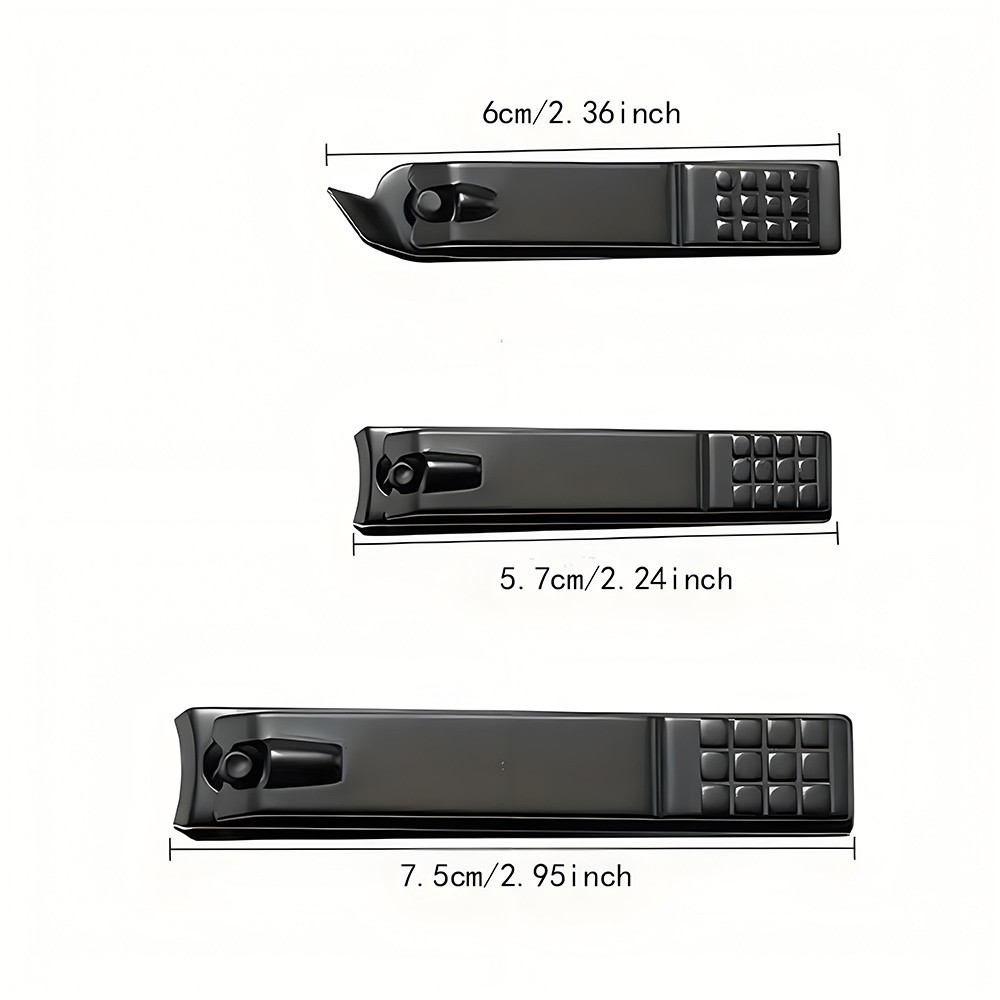 Nail Clipper Set, 3 PCS Ultra Sharp Nail Clippers for Men, Women, Adults Toenail