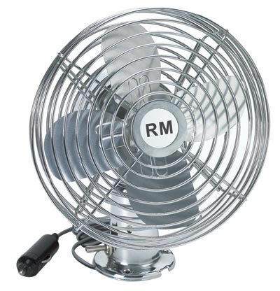 Cab Dash Fan 2 Speeds, 6"  -  (Chrome) Peterbilt, Kenworth, Freightliner