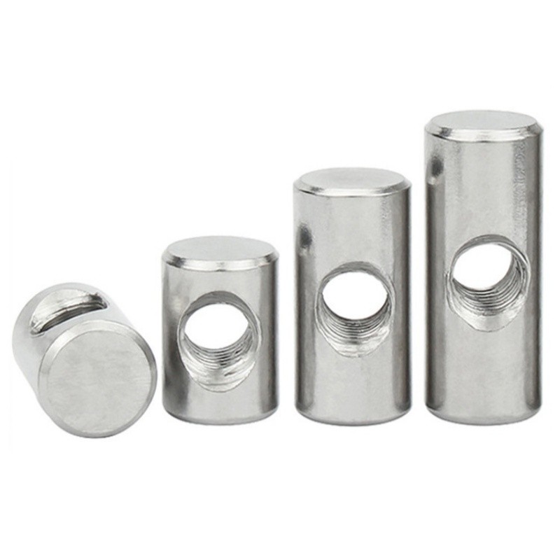 M4 M5 M6 Cross Dowel Barrel Nuts Chair Bed Cot Bolts Dowel Centre Hole Screw