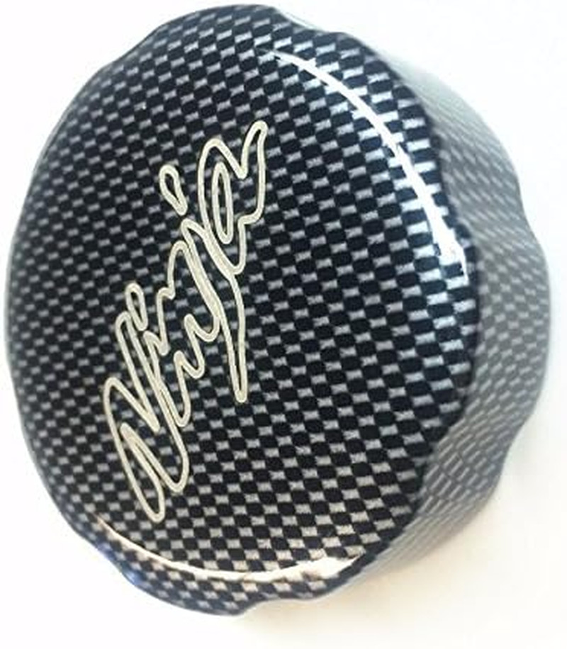 Smt-Carbon Brake Fluid Reservoir Cap Cover Ninja Engraved Compatible with Kawasa