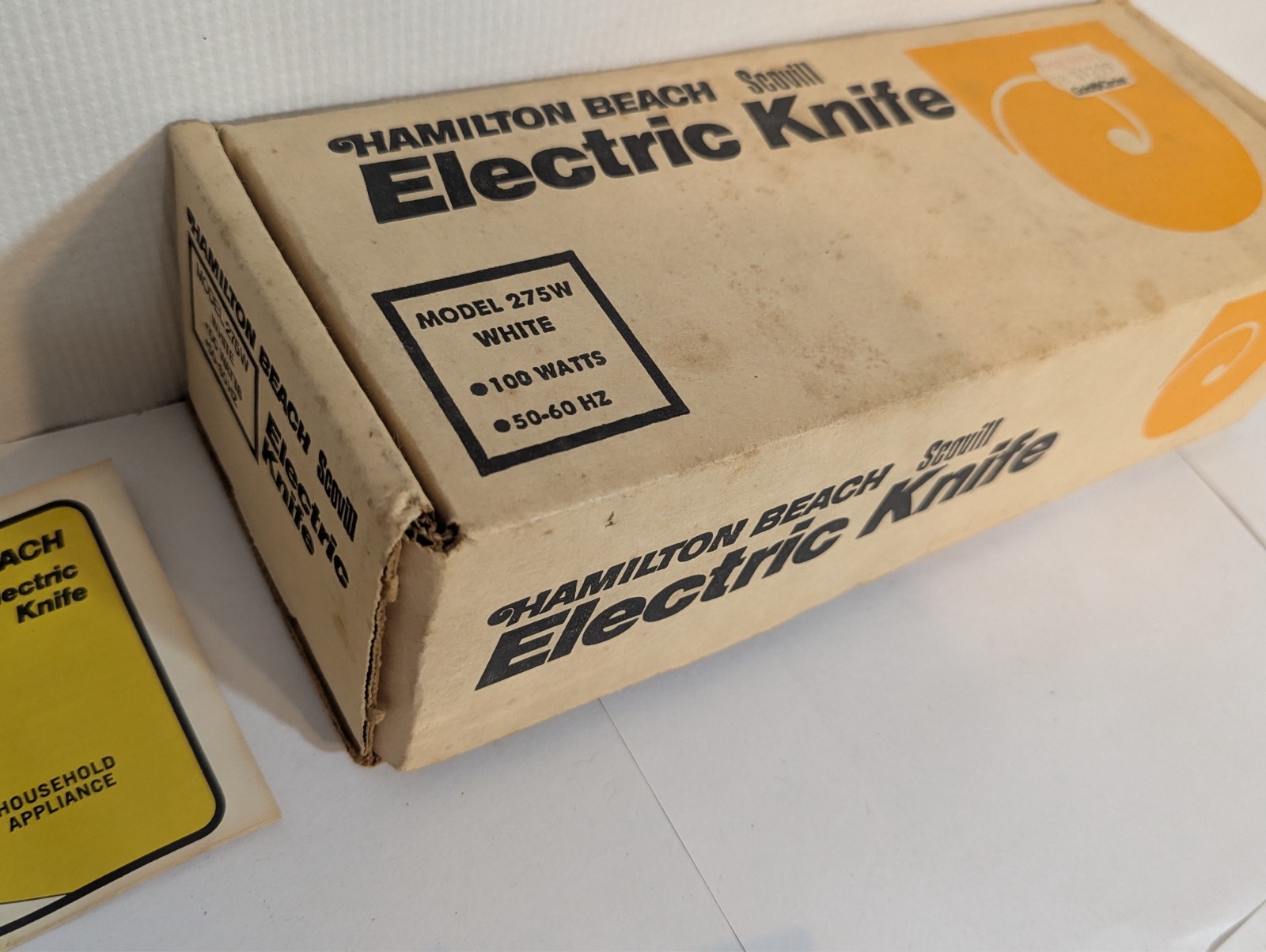 VTG Electric Knife Hamilton Beach Scovill 275W w Box & Papers Blades Tested VG+