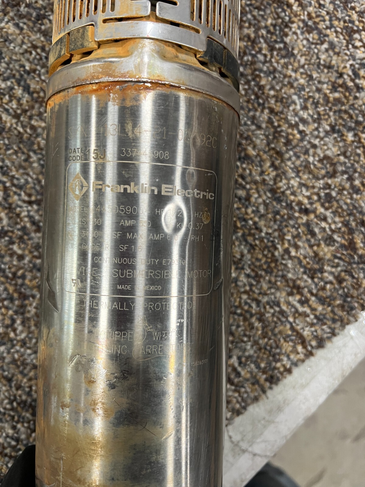 Franklin Electric 96251010, 10SRD05P4-2W230, Submersible Well Pump,3200 Series