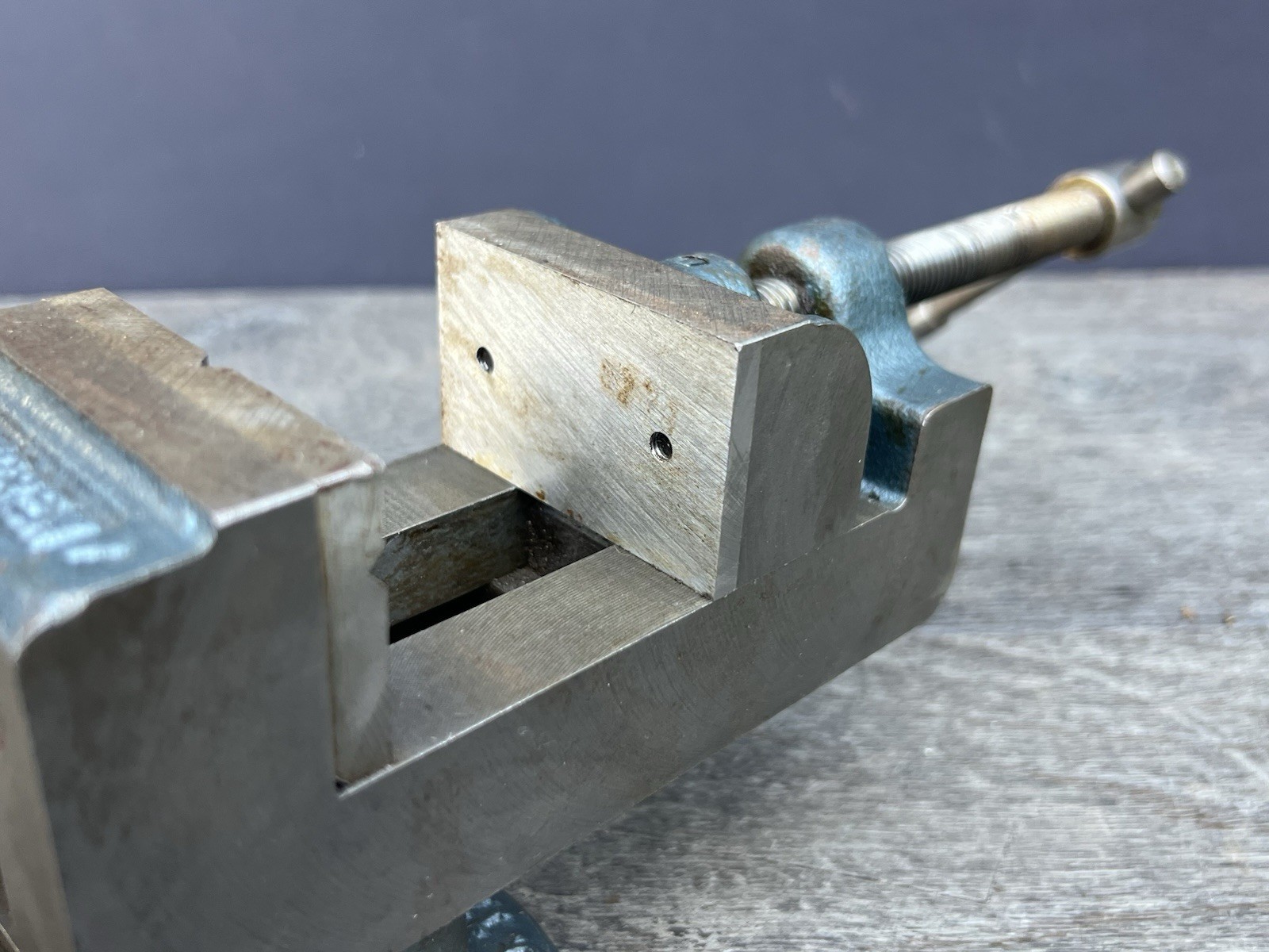 Vintage Palmgren Drill Press Vise w/ Cast Iron Swivel Base/Stand - 2.5" Jaws