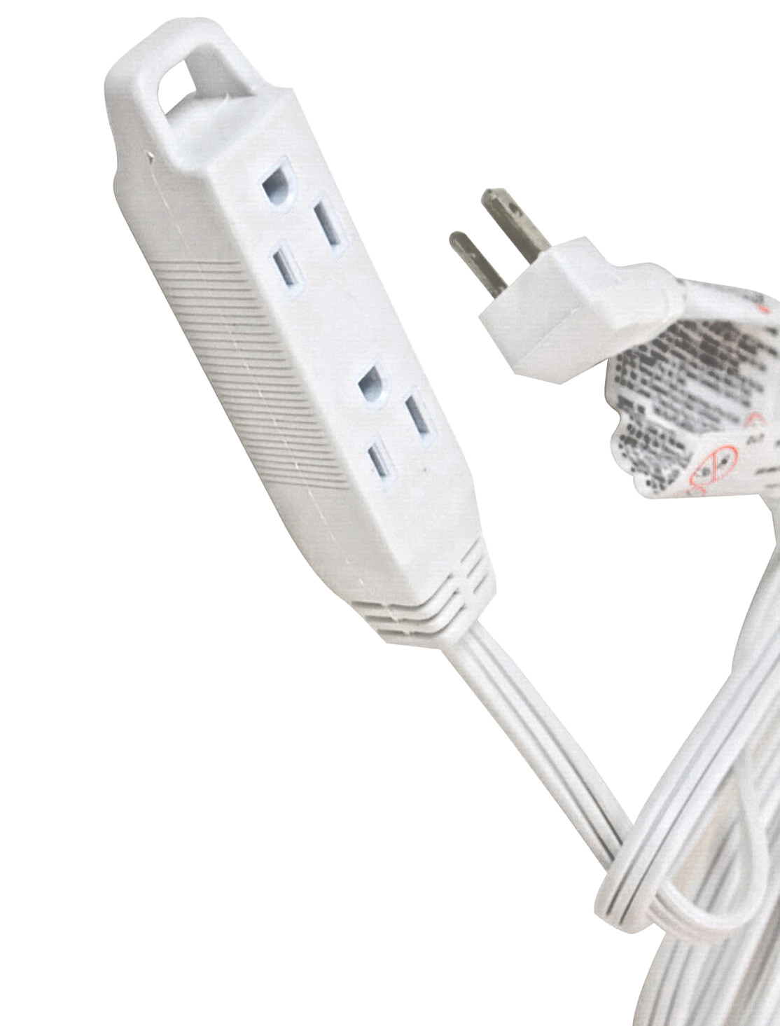AXIS 3-OUTLET GROUNDED 8FT WHITE EXTENSION CORD BLOWOUT SALE - SAVE UP TO 45%!!!