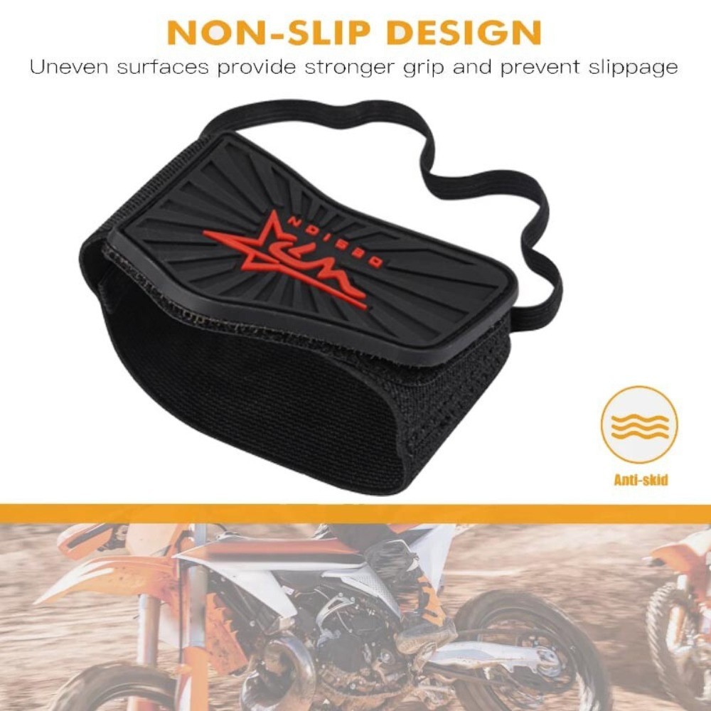 Mens Motorcycle Motorbike Shift Pad Shoe Boot Protector Cover Rubber Gear Black