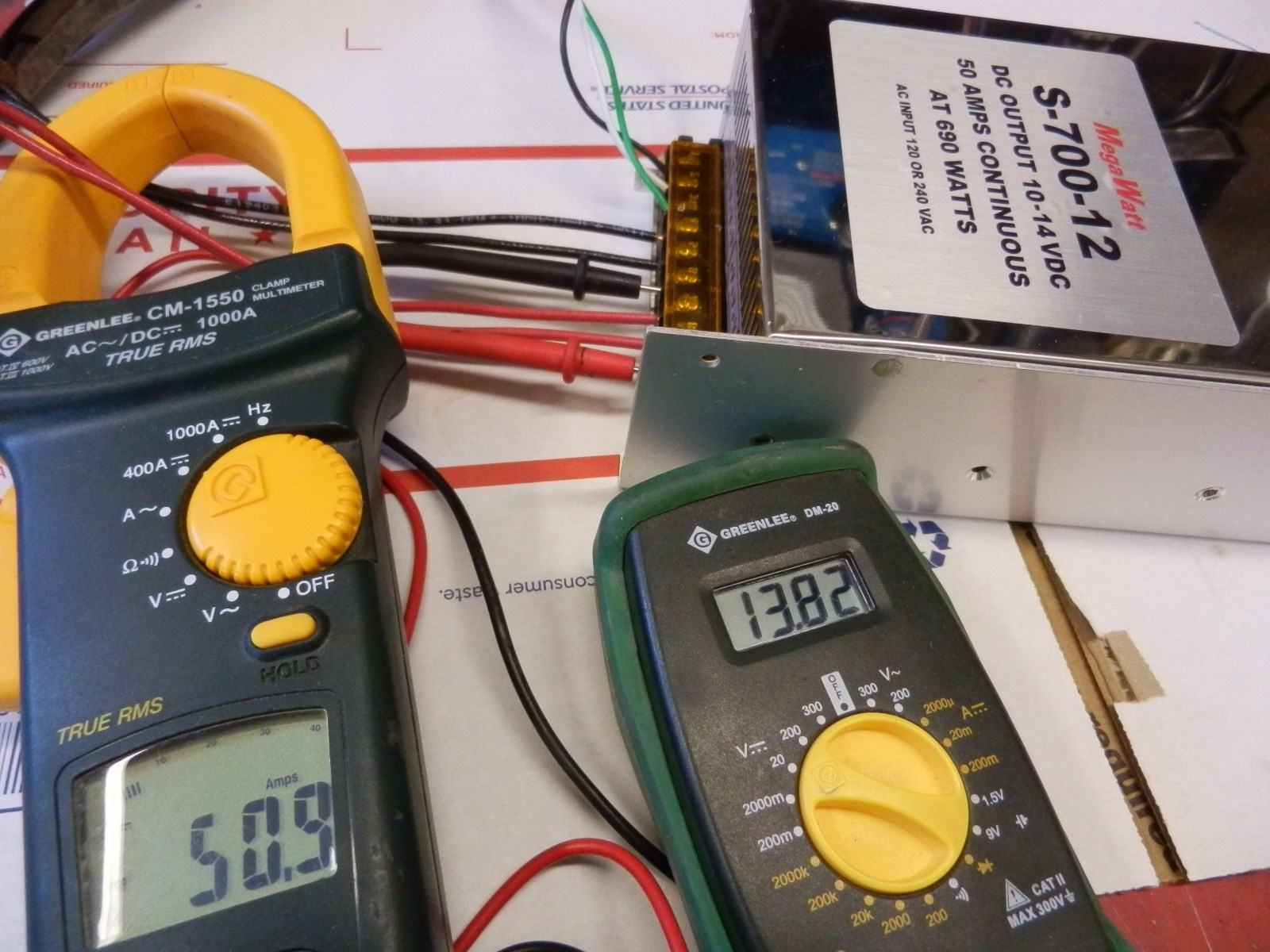 50 Amp Continuous 100 Amps+ When Stacked 10-14 Volt Power Supply 12 MegaWatt®