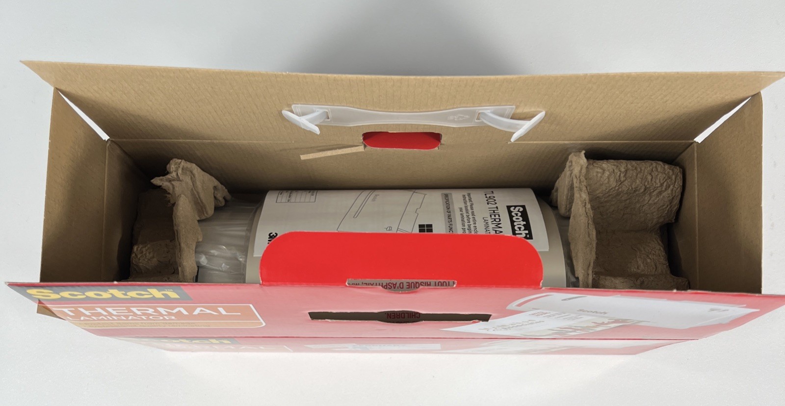 Scotch TL902VP Thermal Laminator Machine White 9-inch with 20 Pouches NEW