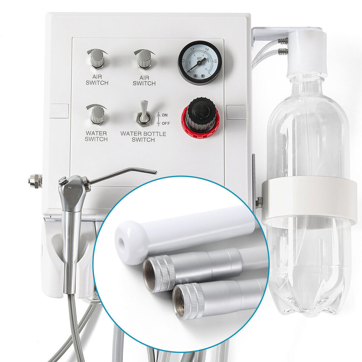 Portable Dental Turbine Unit with Weak Suction work with Compressor/Handpiece