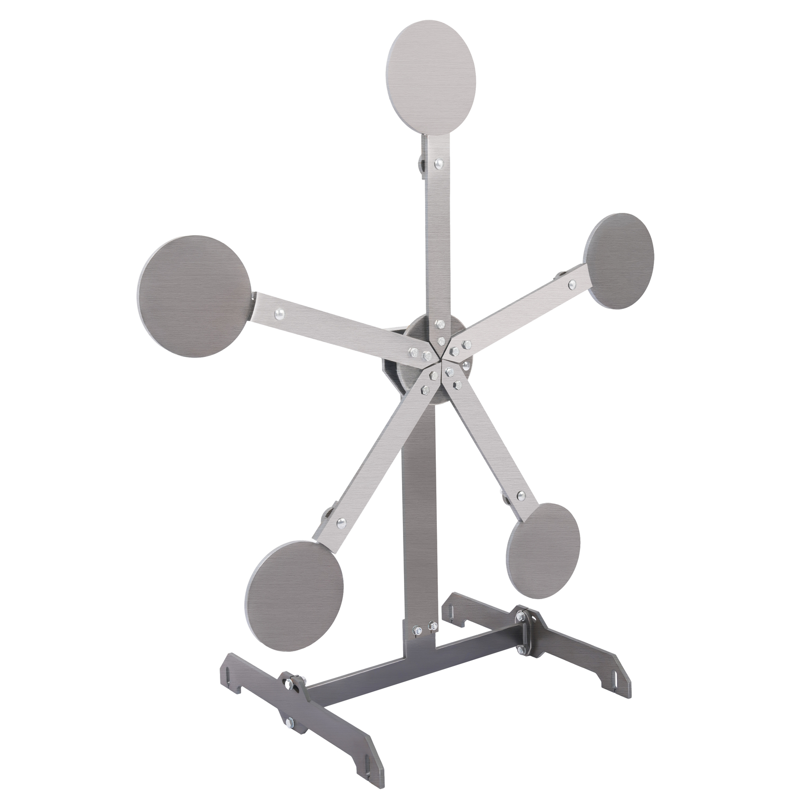 8" inch Portable Paddles Star Reactive Shooting Target Q235 Steel, No Welding