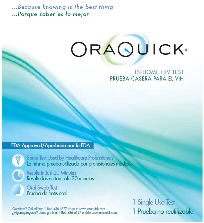 OraQuick In-Home HIV Test  OTC Over-the-Counter Self-Test – Results in 20 min