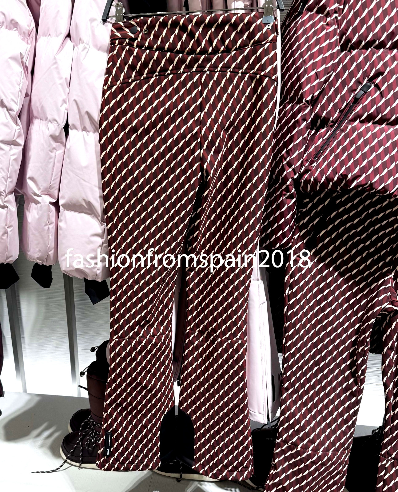 ZARA NEW WOMAN FLARE WATER RESISTANT WINDPROOF RECCO TECH SKI PANTS 8073/034/097