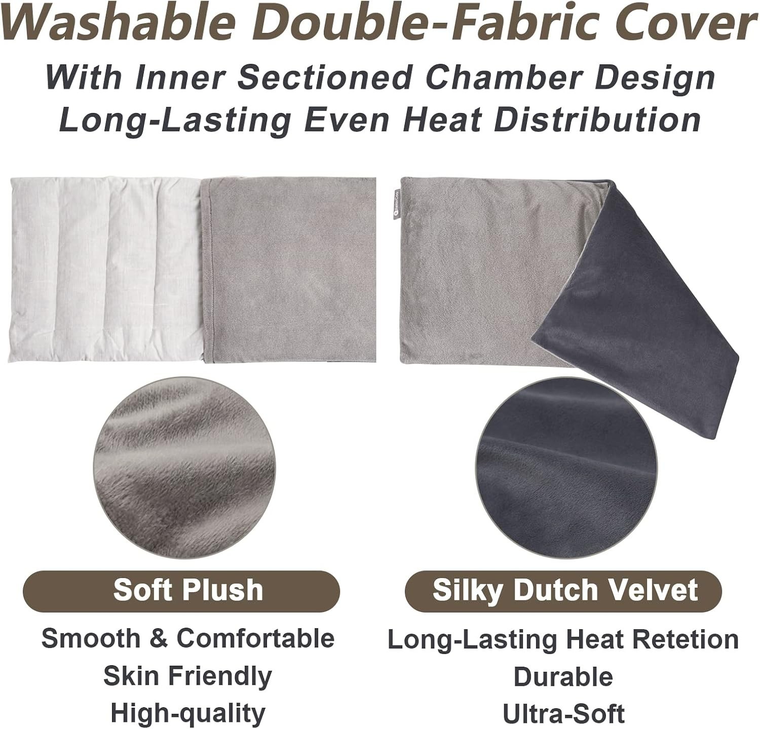 Microwave Heating Pad 6X12 Microwavable Heat Pad Pain Relief Reusable Bean Bag