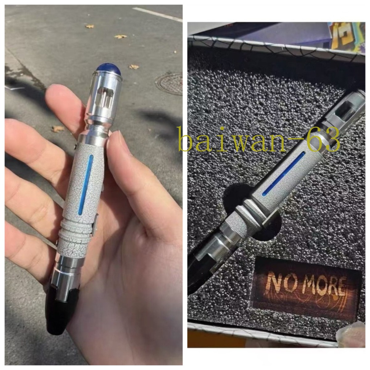 Doctor Who 10th Metal Sonic Screwdriver NAWYA Replica LED Hanheld Cosplay Props-