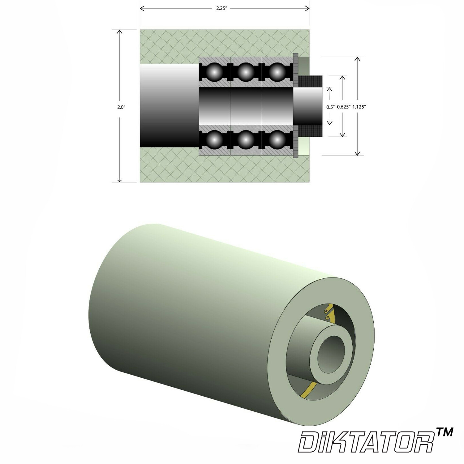 Wheel set for knife making 2" x 72" Belt Grinder (MADE IN USA) Fast Shipping