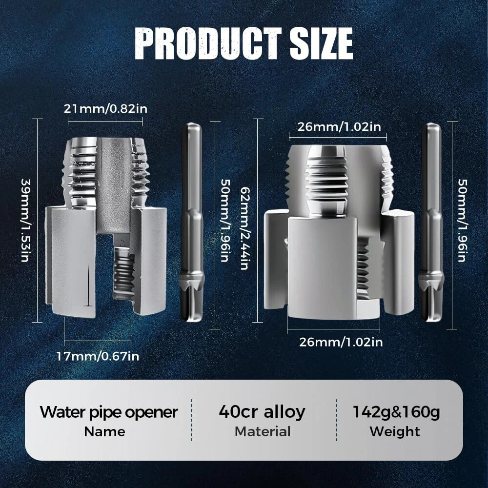 Integrated Internal & External Pipe Threading-Tool PVC Pipe Threader Kit