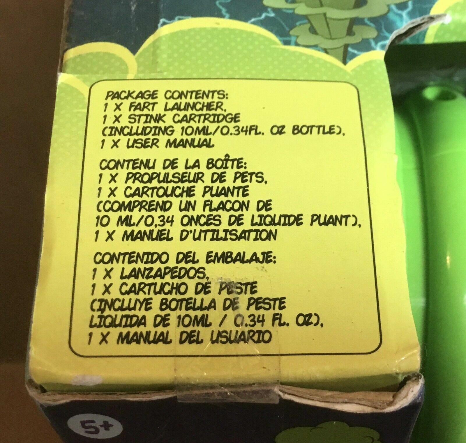 2019 WOW-WEE FART LAUNCHER 3000 w/STINK CARTRIDGE NEW IN BOX