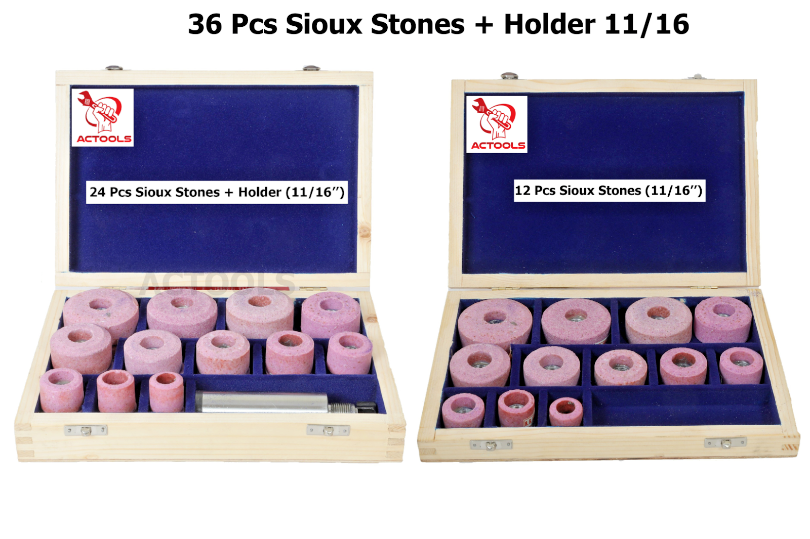 New Valve Seat Re Storation Grinder Complete Kit Sioux Style 54 pcs USA ACTOOLS