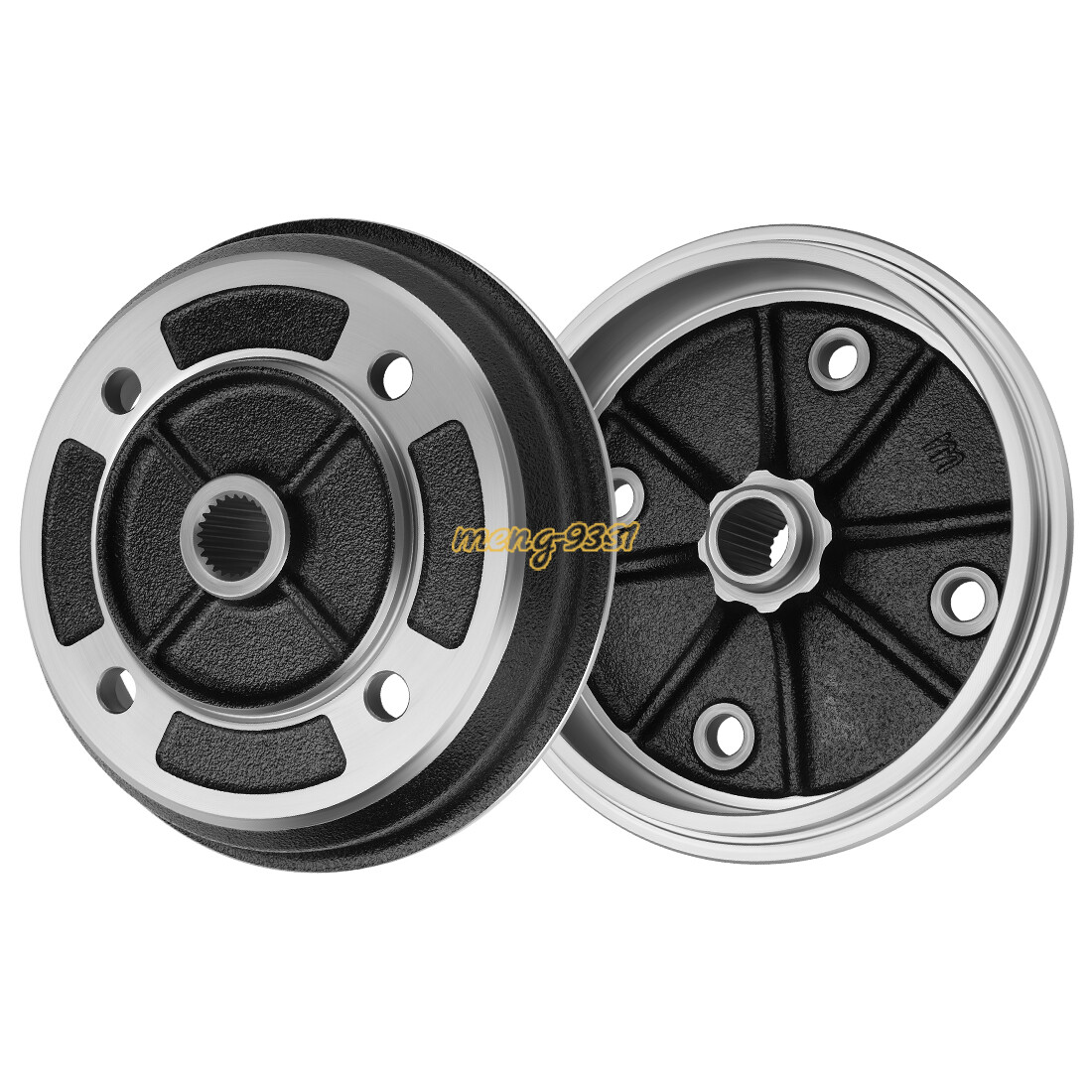 2 X Front Brake Drums for Kawasaki Mule 2010 2500 2510 1990 1993-2001 41038-1219