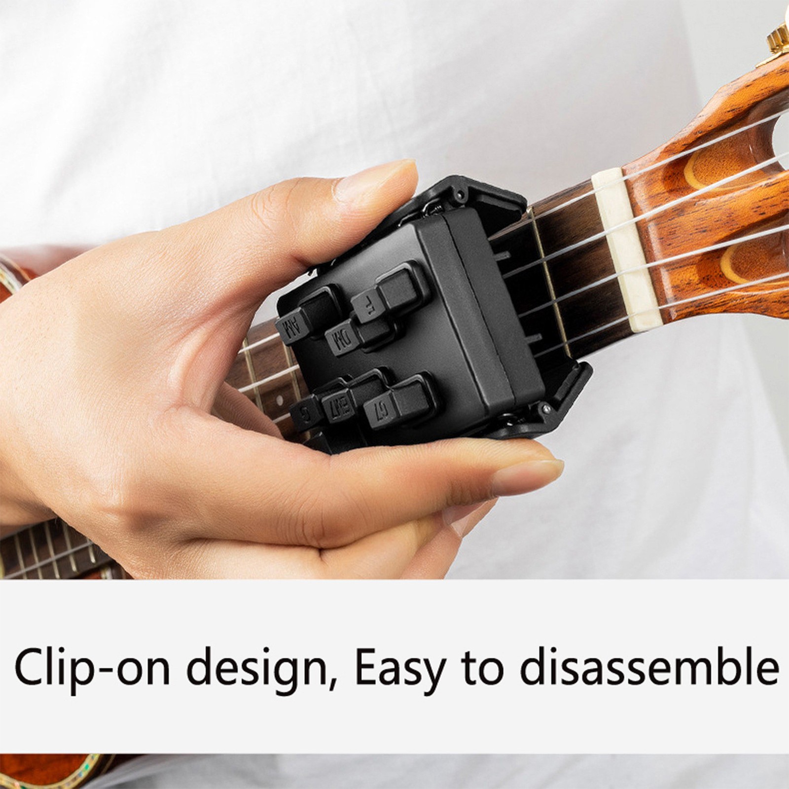 Guitar Chord Helper Ukulele Attachment Chord Presser Guitar Trainer 23-26 Inches