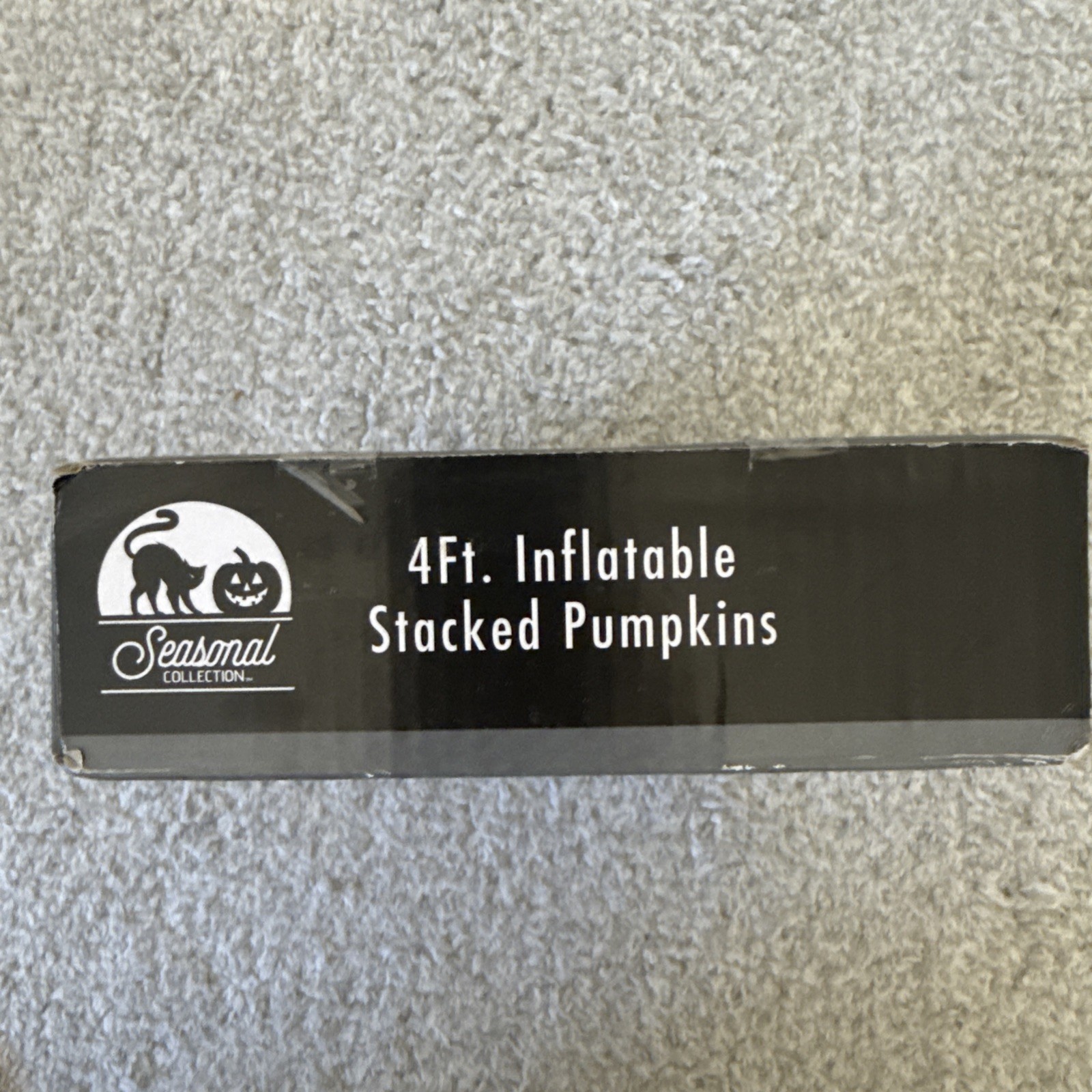 Rare NIB Inflatable STACKED Pattern PUMPKINS Stripe/Polka Dot HALLOWEEN 4' Tall