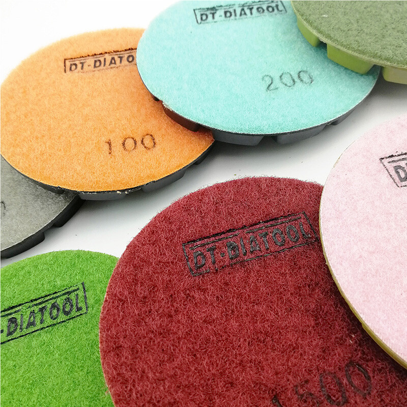 6pcs/set Diamond Concrete Grinding Disc Floor 4 inch Renew Polishing Pads 100mm