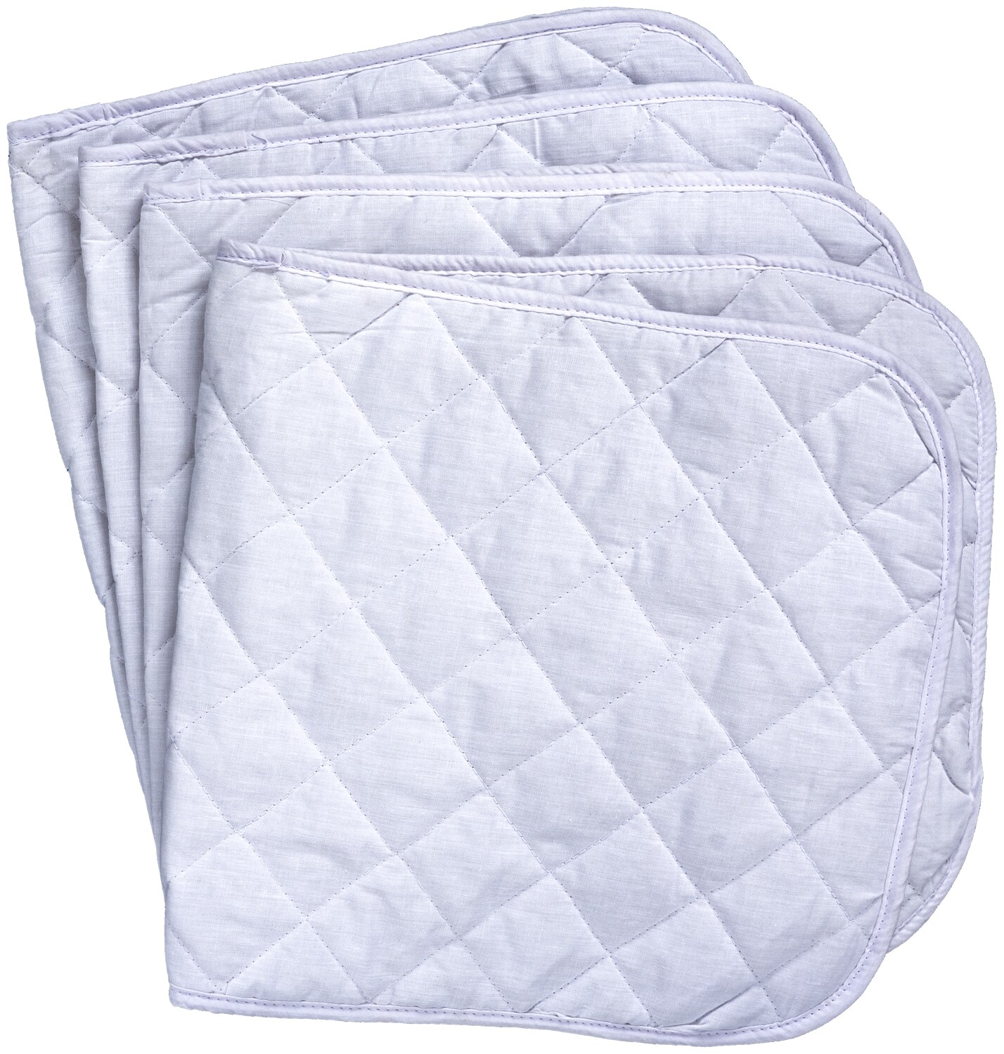 Cotton Quilted Horse Leg Wraps - Set of 4 - 12", 14", 16" - Black or White