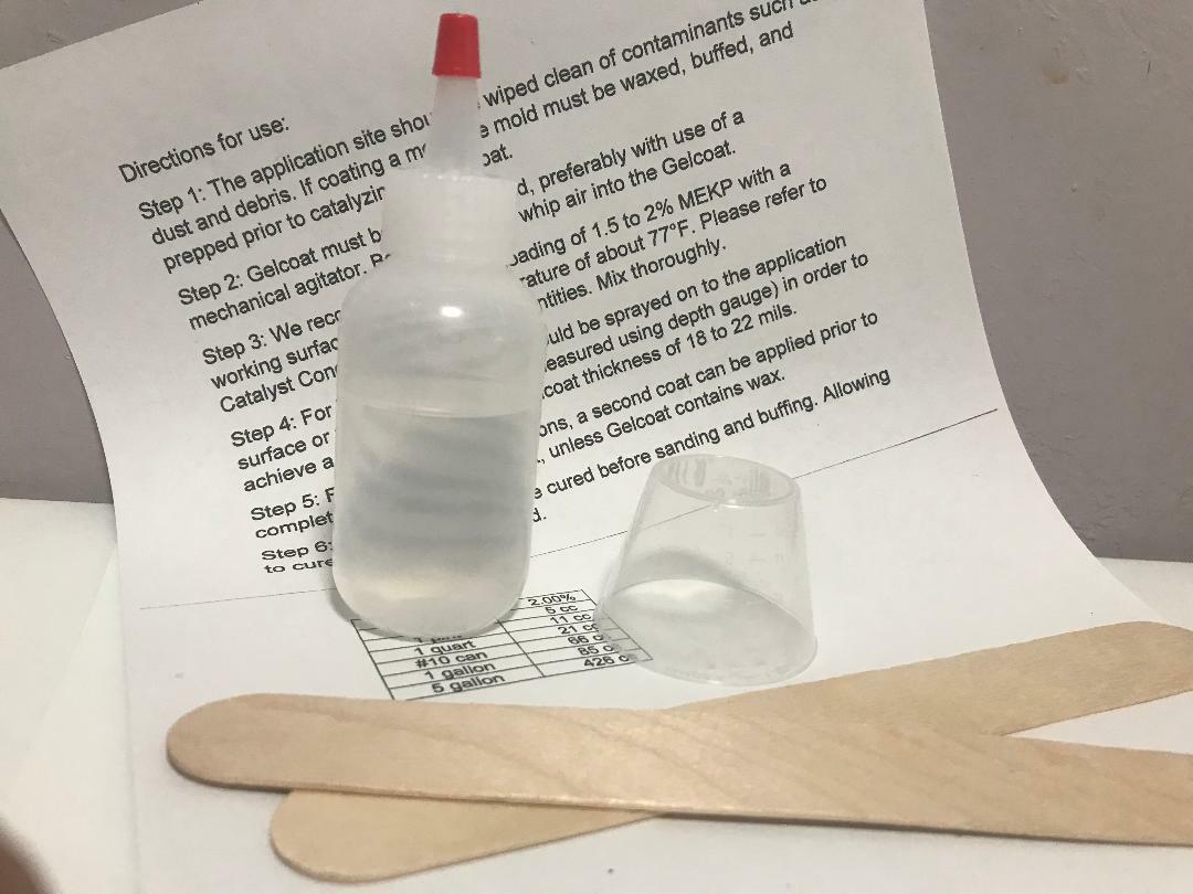 1/2 Gallon of PROFESSIONAL GELCOAT, MANY COLORS, w/ Catalyst & Wax